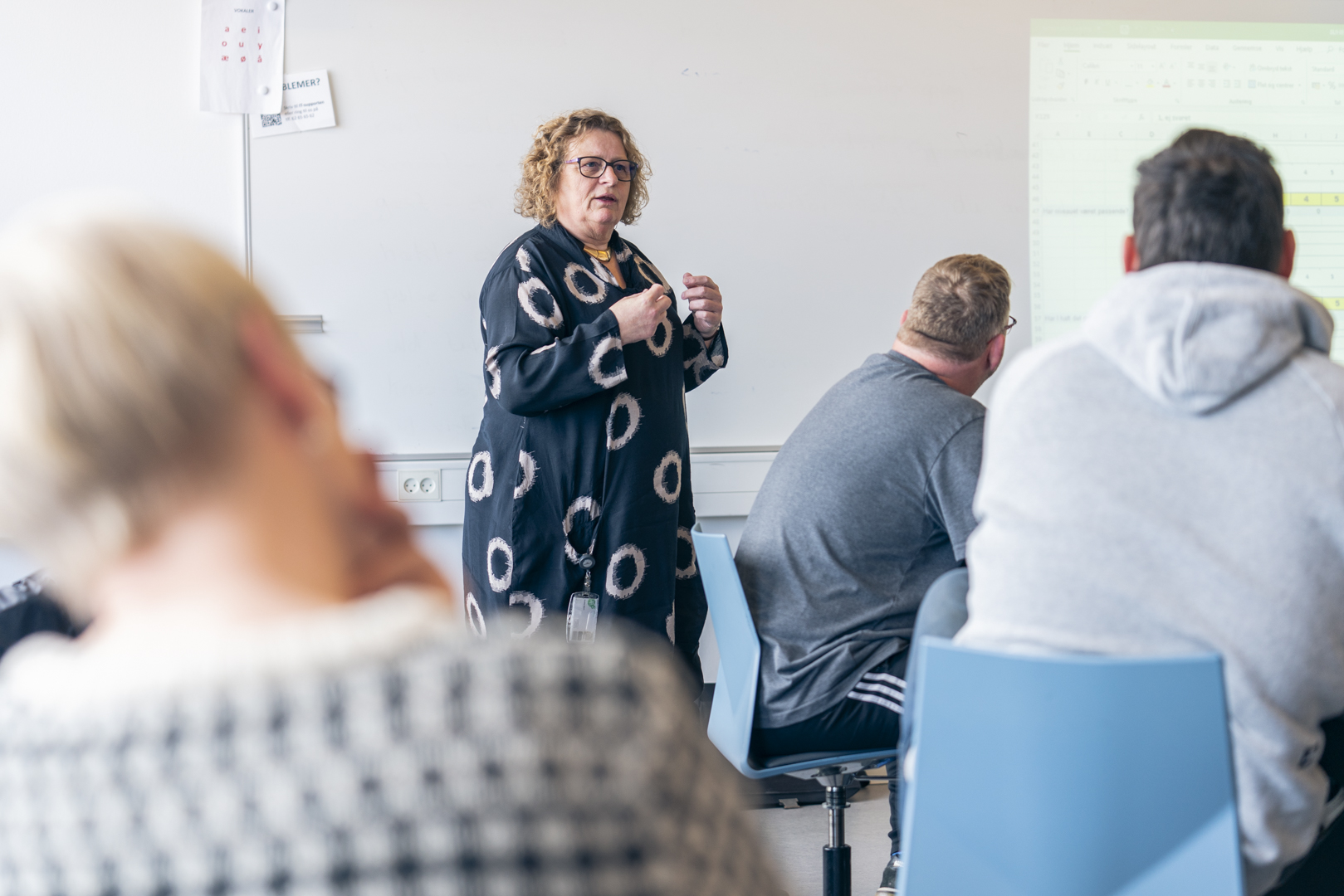 Kursister til undervisning